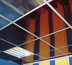 Кассетный подвесной потолок "АЛБЕС" с открытой подвесной системой