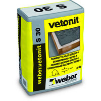 Строительный цементный морозостойкий раствор для выполнения ремонтных работ "weber.vetonit S 30"