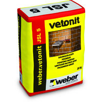 Строительный цветной раствор для расшивки швов кирпичных конструкций "weber.vetonit JSL 5"