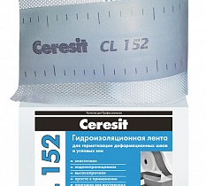 Строительная водонепроницаемая лента для герметизации швов "Ceresit CL 152"