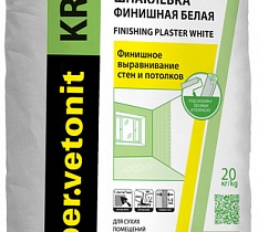 Строительная шпаклевка финишная белая на органическом связующем "WEBER-VETONIT KR"