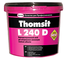 Строительный специальный водно-дисперсионный клей для натурального линолеума "Thomsit L 240D"