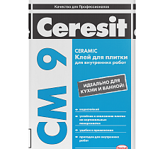 Строительный клей для плитки для внутренних работ "Ceresit СМ 9"