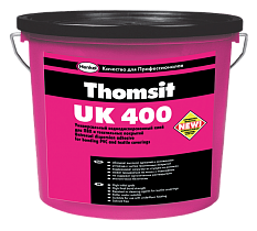 Строительный универсальный водно-дисперсионный клей для текстильных и ПВХ покрытий "Thomsit UK 400"