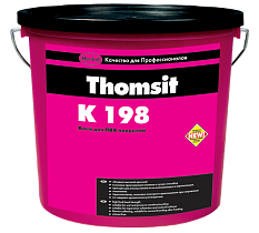 Строительный контактный водно-дисперсионный клей для ПВХ покрытий "Thomsit K 198"