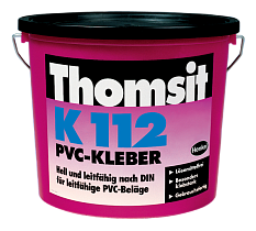 Строительный токопроводящий клей для ПВХ и каучуковых покрытий "Thomsit K 112"