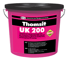 Строительный водно-дисперсионный клей для текстильных и ПВХ покрытий "Thomsit UK 200"