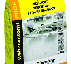 Строительные цветные затирки для межплиточных швов 3-20 мм "WEBER-VETONIT prof"